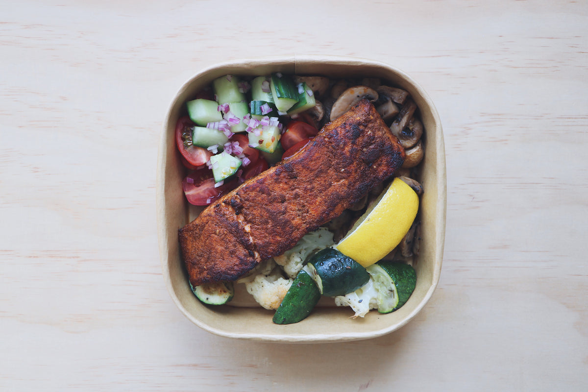 Harissa Roasted Salmon (Wednesday)