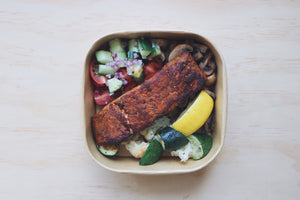 Harissa Roasted Salmon (Wednesday)