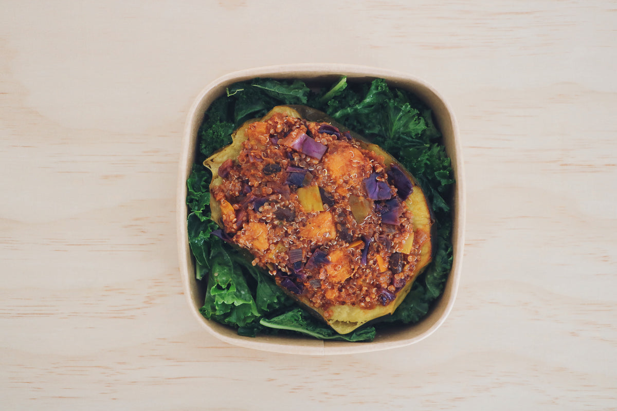 Quinoa &amp; Veggie Acorn Squash (Wednesday)