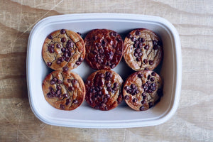 Banana Chocolate Chip Muffins (Sunday) - Keto Breakfasts & Snacks - Honey Bee Meals | Fresh Food Delivery Service Toronto