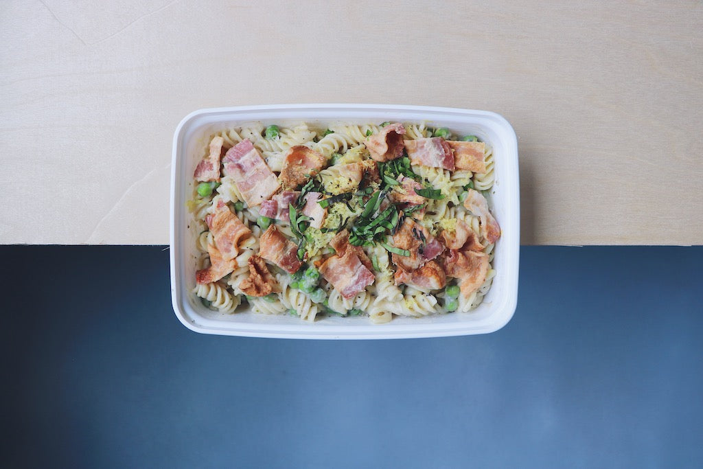 Bacon &amp; Pea Lemon Pasta (Wednesday)