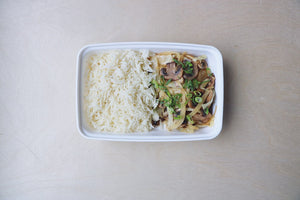 Mushroom & Cabbage Stir Fry with Rice (Wednesday)