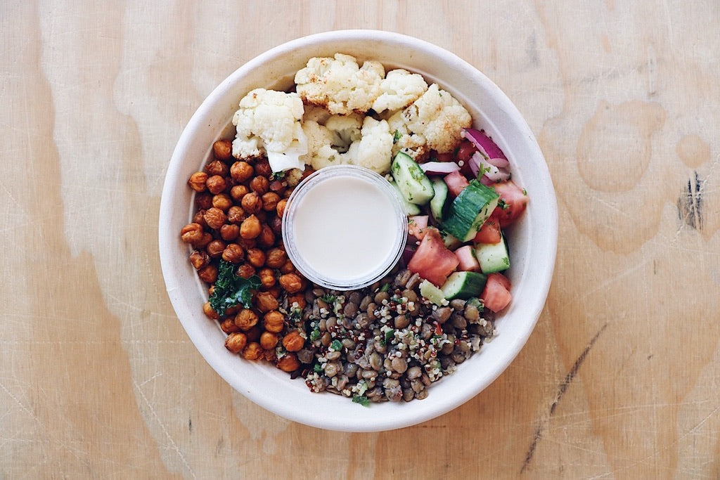 Mediterranean Bowl - Vegan Meal - Honey Bee Meals | Healthy Prepared Meals &amp; Food Delivery Toronto