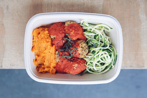 Zucchini & Quinoa "Ballz" (Sunday) - Vegetarian Meal - Honey Bee Meals | Healthy Prepared Meals & Food Delivery Toronto