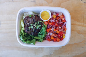 Beef Burger (Sunday) - Gluten Free Meals - Honey Bee Meals | Fresh Food Delivery Service Toronto