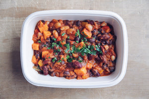 Three Bean Chili (Sunday) - Plant-Based Meal - Honey Bee Meals | Fresh Food Delivery Service Toronto
