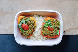 Lentil Mushroom Peppers (Sunday) - Keto Meal - Honey Bee Meals | Toronto Meal Delivery Service